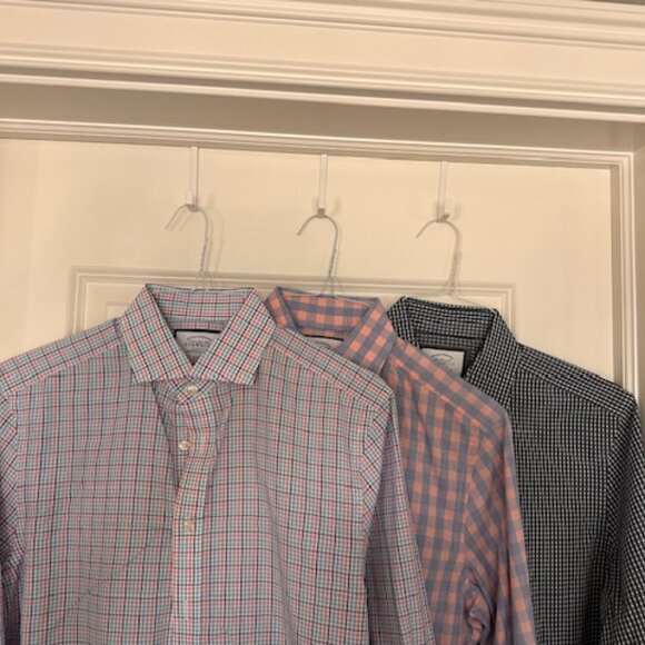 Lot of Three (3) Charles Tyrwhitt Slim Fit Non-Iron Shirts (Size 15.5 x 33) - Picture 1 of 11